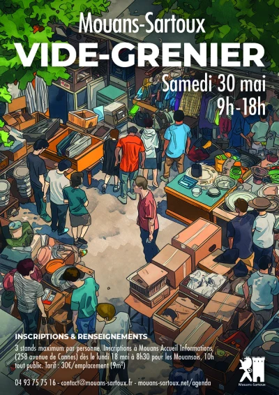 Samedi 30 mai 2026 : Vide grenier