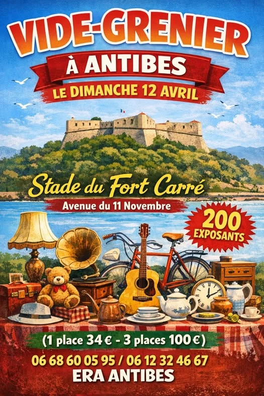Dimanche 12 avril 2026 : Vide grenier