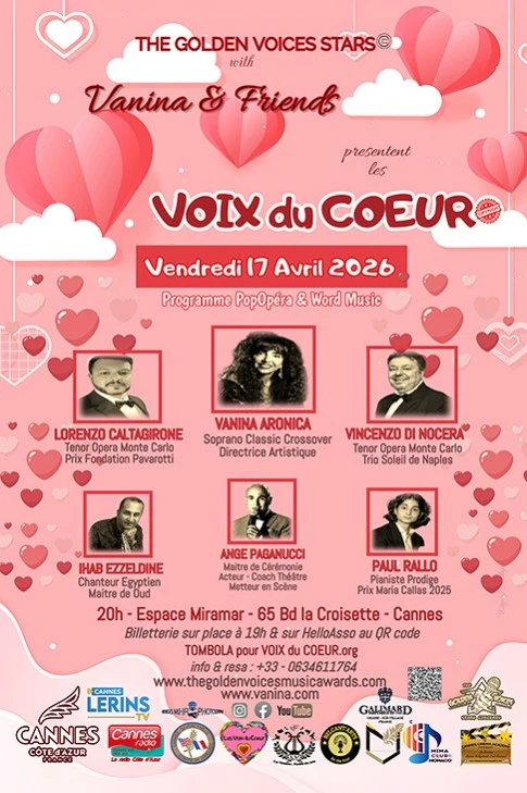 Vendredi 17 avril 2026 : Les voix du cœur