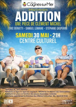 Samedi 30 mai 2026 : Théâtre "L'addition"