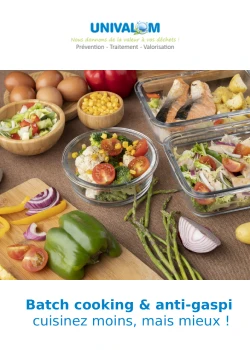 Samedi 6 juin 2026 : Batch cooking & anti-gaspi : cuisinez moins, mais mieux !