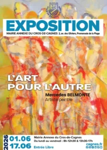 Du 1er au 17 juin 2026 : Exposition L’Art pour l’Autre de Mercédès Belmonte