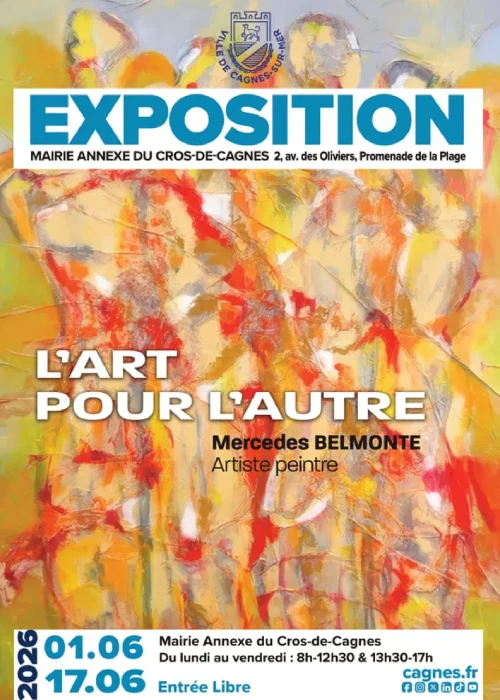 Du 1er au 17 juin 2026 : Exposition L’Art pour l’Autre de Mercédès Belmonte