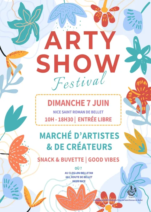 Dimanche 7 juin 2026 : Arty Show