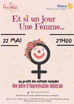 Vendredi 22 mai 2026 : Spectacle "Et si un jour une femmme"