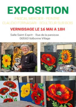 Du 11 au 24 mai 2026 : Exposition de Claudio Fornasari