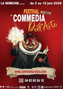 Du 5 au 18 juin 2026 :Festival international de commedia dell’arte de Nice