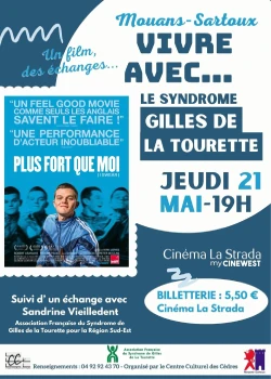 Jeudi 21 mai 2026 : Ciné débat "Vivre avec...le syndrome Gilles de la Tourette"