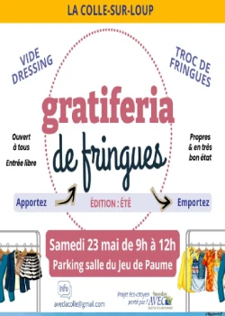 Samedi 23 mai 2026 : Gratiferia de fringues