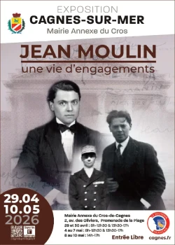 du 29 avril au 10 mai 2026 : Exposition Jean Moulin – une vie d’engagements