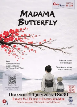 Dimanche 14 juin 2026 : Opéra "Madama Butterfly"