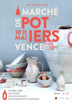 Les 30 et 31 mai 2026 : Marché de potiers de Vence