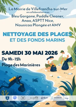 Samedi 30 mai 2026 : Nettoyage des plages et des fonds marins