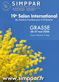 Les 26 et 27 mai 2026 : SIMPPAR – Salon International des Matières Premières pour la Parfumerie