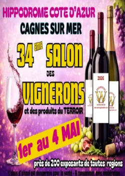 Du 1er au 4 mai 2026 : 34e édition du Salon des Vignerons et du Terroir