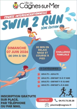 Dimanche 7 juin 2026 : Swim 2 Run