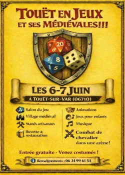 Les 6 et 7 juin 2026 : Touët en Jeux