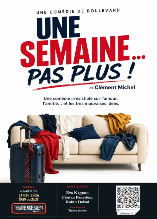 Samedi 4 juillet 2026 : Une semaine pas plus !