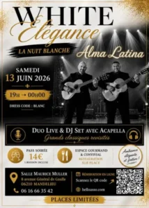 Samedi 13 juin 2026 : White Elegance - La Nuit Blanche