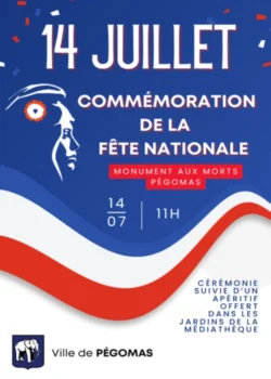 Mardi 14 juillet 2026 : Fête nationale