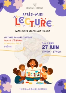 Samedi 27 juin 2026 : Après midi lecture "Des mots dans une valise"