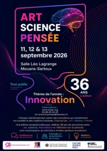 Du 11 au 13 septembre 2026 : Colloque Art Science Pensée