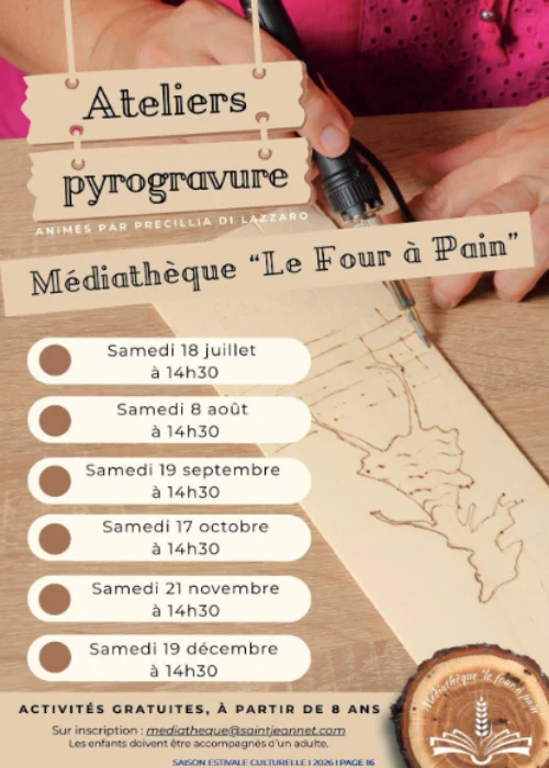Ateliers pyrogravure Saint Jeannet