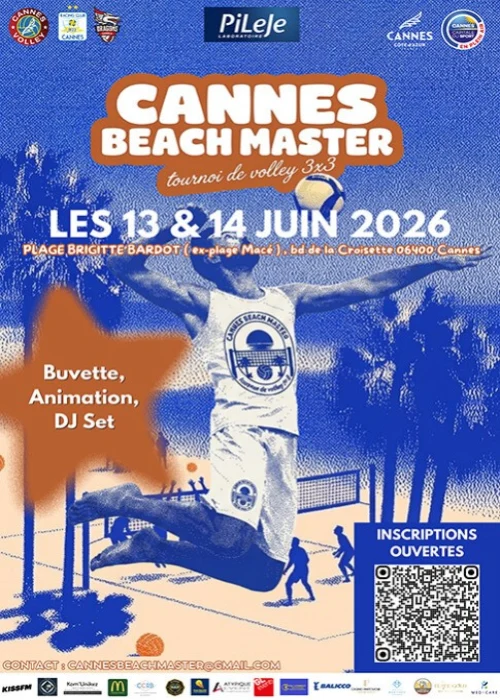 Les 13 et 14 juin 2026 : Cannes Beach Master