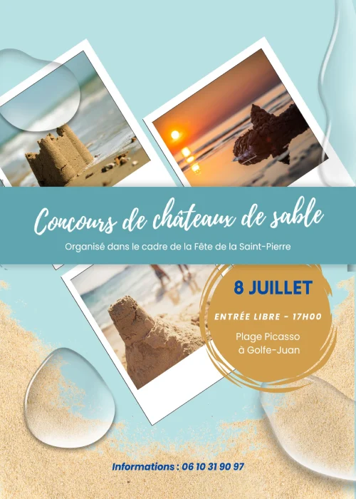 Mercredi 8 juillet 2026 : Concours châteaux de sable
