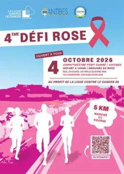 Dimanche 4 octobre 2026 : 4e Défi rose antibois