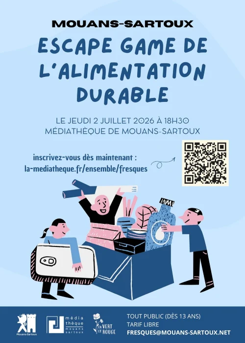 Jeudi 2 juillet 2026 : Escape game de l'alimentation durable