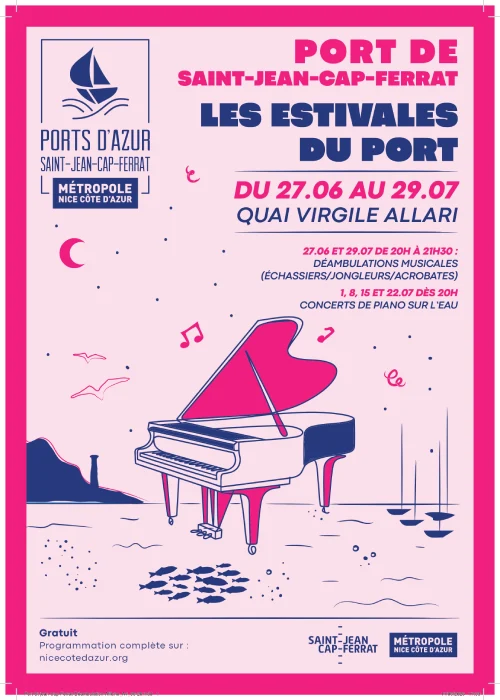 Mercredi 1er juillet 2026 : Les Pianos du port – Simon Fache on the water!