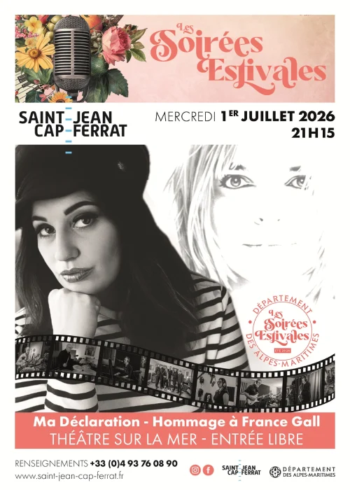 Mercredi 1er juillet 2026 : Ma Déclaration : Hommage à France Gall