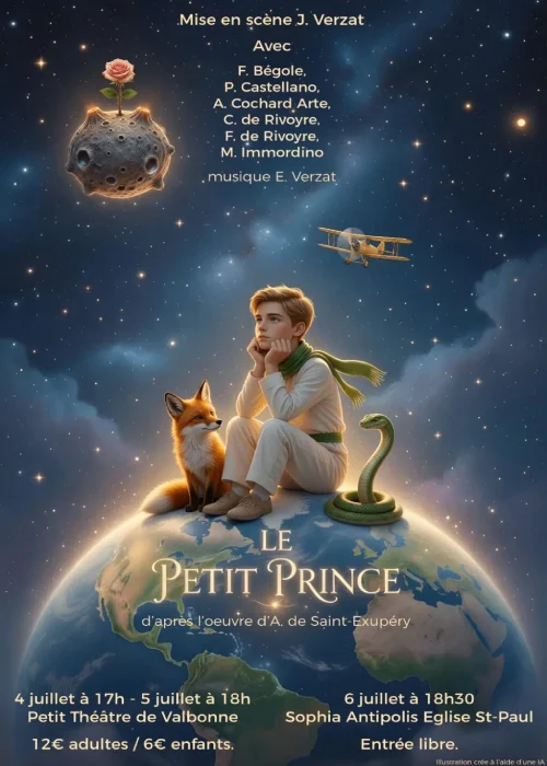 Les 4 et 5 juillet 2026 : Spectacle théâtral Le petit Prince