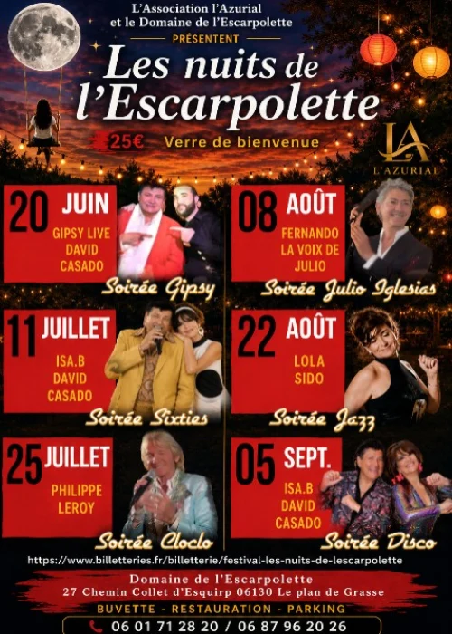 Les nuits de l'Escarpolette à Grasse
