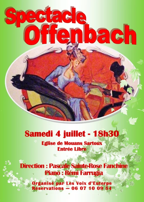 Samedi 4 juillet 2026 : Spectacle Offenbach