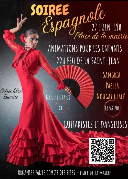 Samedi 27 juin 2026 : Soirée espagnole