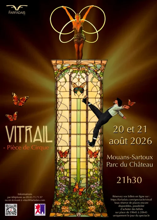 Les 20 et 21 août 2026 : Pièce de cirque "Vitrail"
