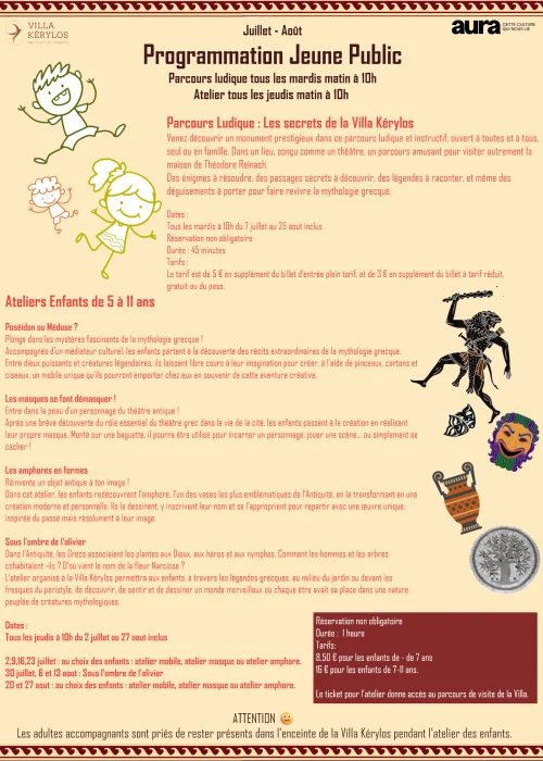 Atelier enfants Villa Kérylos