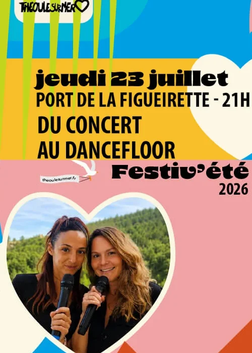 Jeudi 23 juillet 2026 : Julie & Linda – Du concert au dancefloor