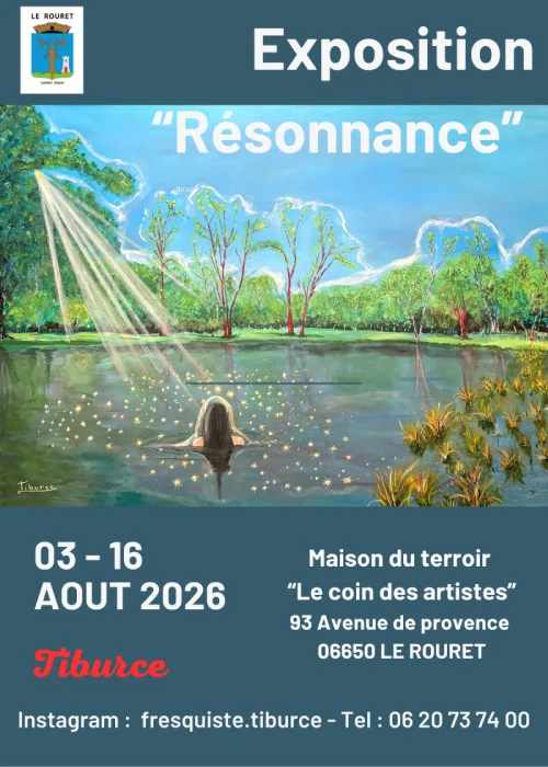 Du 3 au 16 août 2026 : Exposition "Résonnance" de Tiburce Tramelli