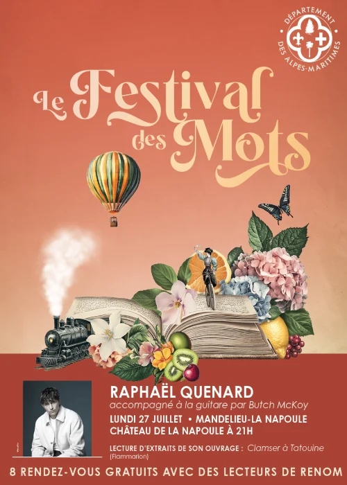 Lundi 27 juillet 2026 : Les Festival des mots - Raphaël Quenard