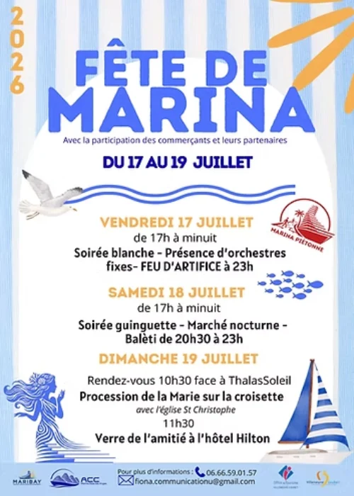 Du 17 au 19 juillet 2026 : Fête de Marina