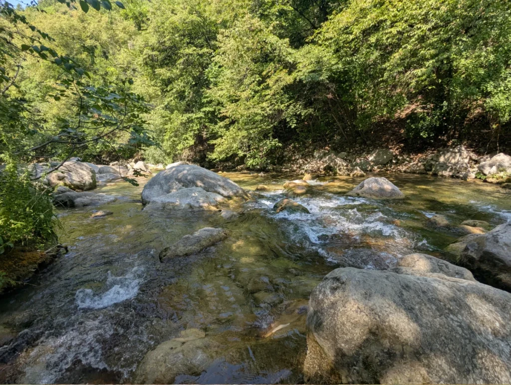 Baignade rivière tourrettes sur Loup