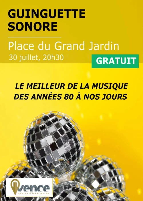 Jeudi 30 juillet 2026 : Guinguette sonore