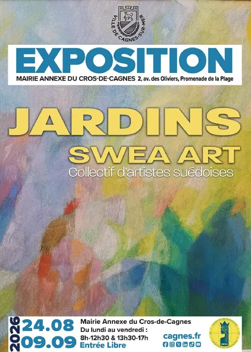 Du 24 août au 9 septembre 2026 : Exposition Jardins, Swea Art
