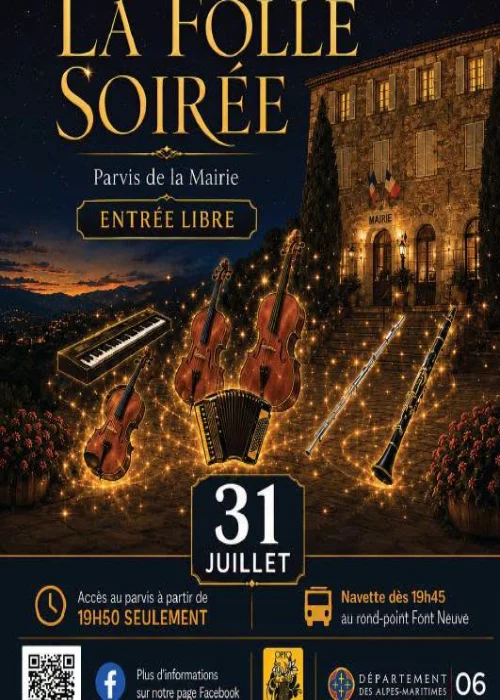 Vendredi 31 juillet 2026 : 36ème édition des Nocturnes d'Opio