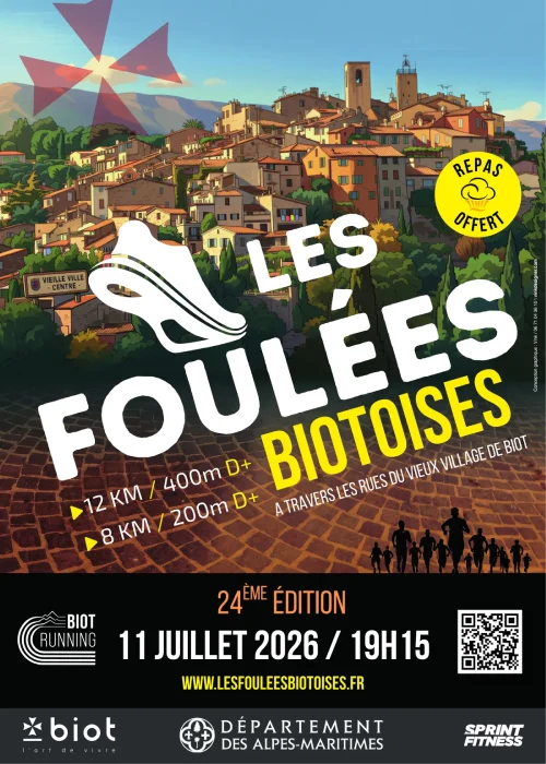 Samedi 11 juillet 2026 : Les Foulées biotoises