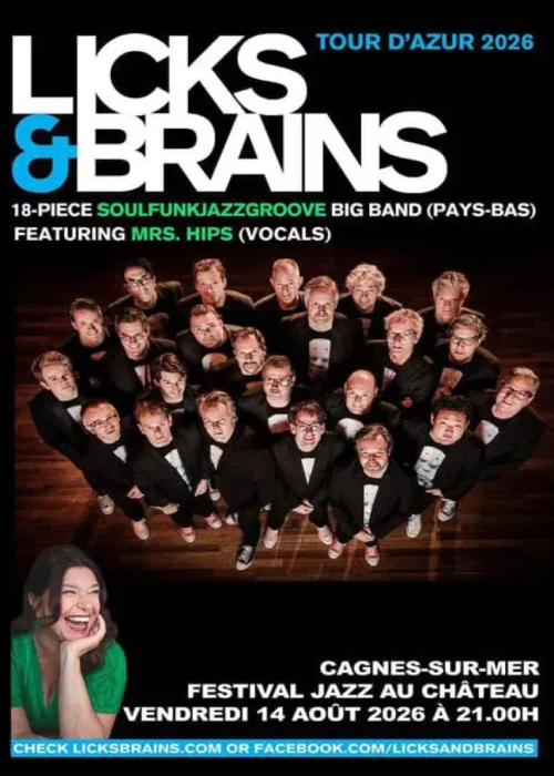 Vendredi 14 août 2026 : Jazz au Château - Licks & Brains
