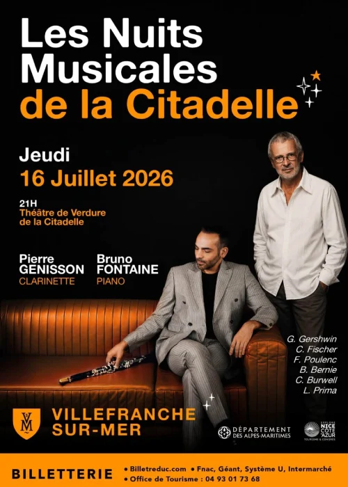 Jeudi 16 juillet 2026 : Les nuits musicales de la citadelle